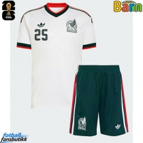 Mexico Roberto Alvarado #25 Bortedraktsett Barn EM 2024 Kortermet (+ Korte bukser)